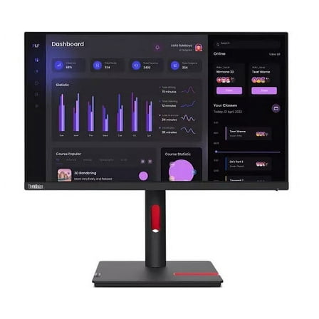 Lenovo ThinkVision T24i-30 24" Class Full HD LED Monitor - 16:9 - Raven Black - 23.8" Viewable - In-plane Switching (IPS) Technology - WLED Backlight - 1920 x 1080 - 16.7 Million Colors - 250 Nit -...