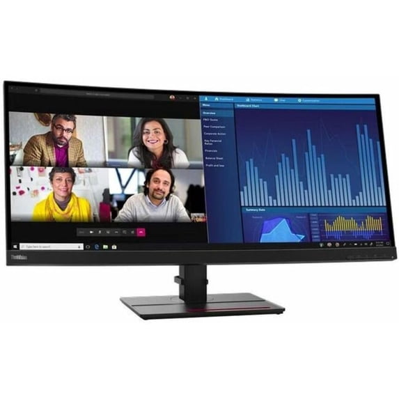 Lenovo ThinkVision 34.14" 3440 x 1440 Low Blue Light Computer Monito, Raven Black, P34w-20