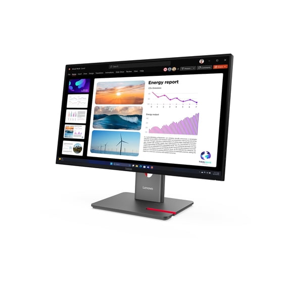 Lenovo ThinkVision P24Q-40 24" Class WQHD LED Monitor - 16:9 - Raven Black - 23.8" Viewable - In-plane Switching (IPS) Technology - WLED Backlight - 2560 x 1440 - 16.7 Million Colors - 300 Nit - 4 ...