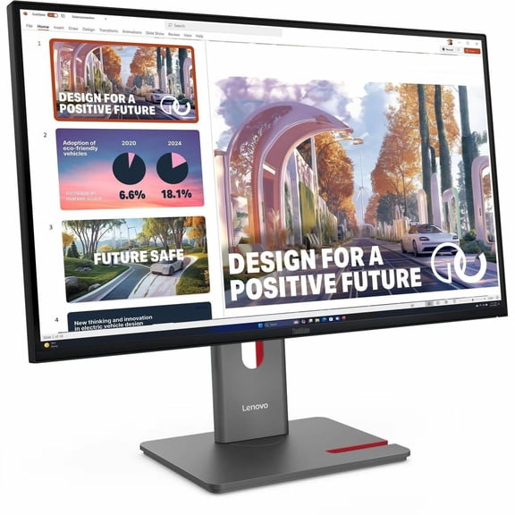 Lenovo ThinkVision P27QD-40 27" Class WQHD LED Monitor - 16:9 - Raven Black - 27" Viewable - In-plane Switching (IPS) Technology - WLED Backlight - 2560 x 1440 - 1.07 Billion Colors - 350 Nit - 4 m...