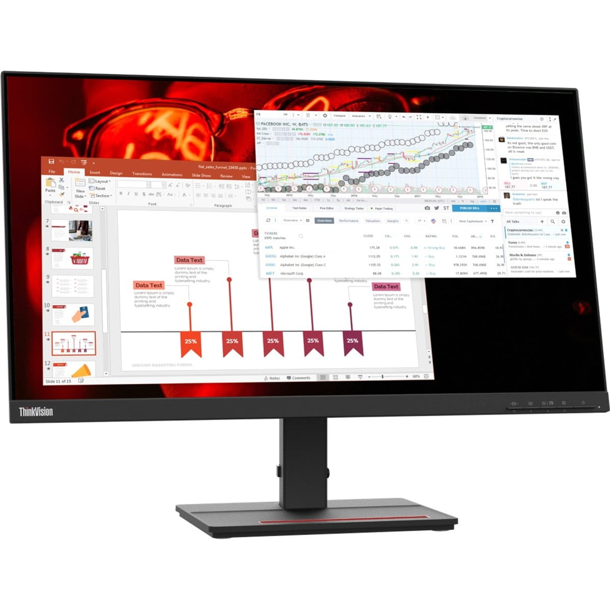 0106-019 27インチサイドモニター　ThinkVision S27e-20 Lenovo ThinkVision S27e-20 27