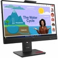 thumbnail image 1 of Lenovo ThinkVision T24D-4v 24" Class Webcam Full HD LED Monitor - 16:9 - Eclipse Black - 23.8" Viewable - In-plane Switching (IPS) Technology - WLED Backlight - 1920 x 1080 - 16.7 Million Colors - ..., 1 of 8