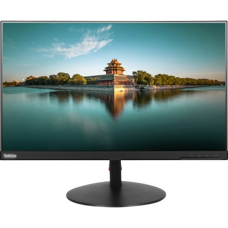 Lenovo - ThinkVision 23.8" IPS LED FHD Monitor - Black