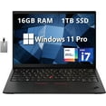 thumbnail image 1 of Lenovo Thinkpad X1 Nano Business Laptop, 13.3" 2K Laptop, Intel Core i7-1160G7, 16GB RAM, 1TB SSD, Backlight Keyboard, Fingerprint Reader, Iris Xe Graphics, Win 11 Pro, with Hotface 32GB USB Card, 1 of 9