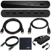 Lenovo USB-C Universal Business Docking Station, Dual Display, Includes USB-C Cable, Power Adapter, DisplayPort Cable, HDMI Cable, Cleaning Cloth.