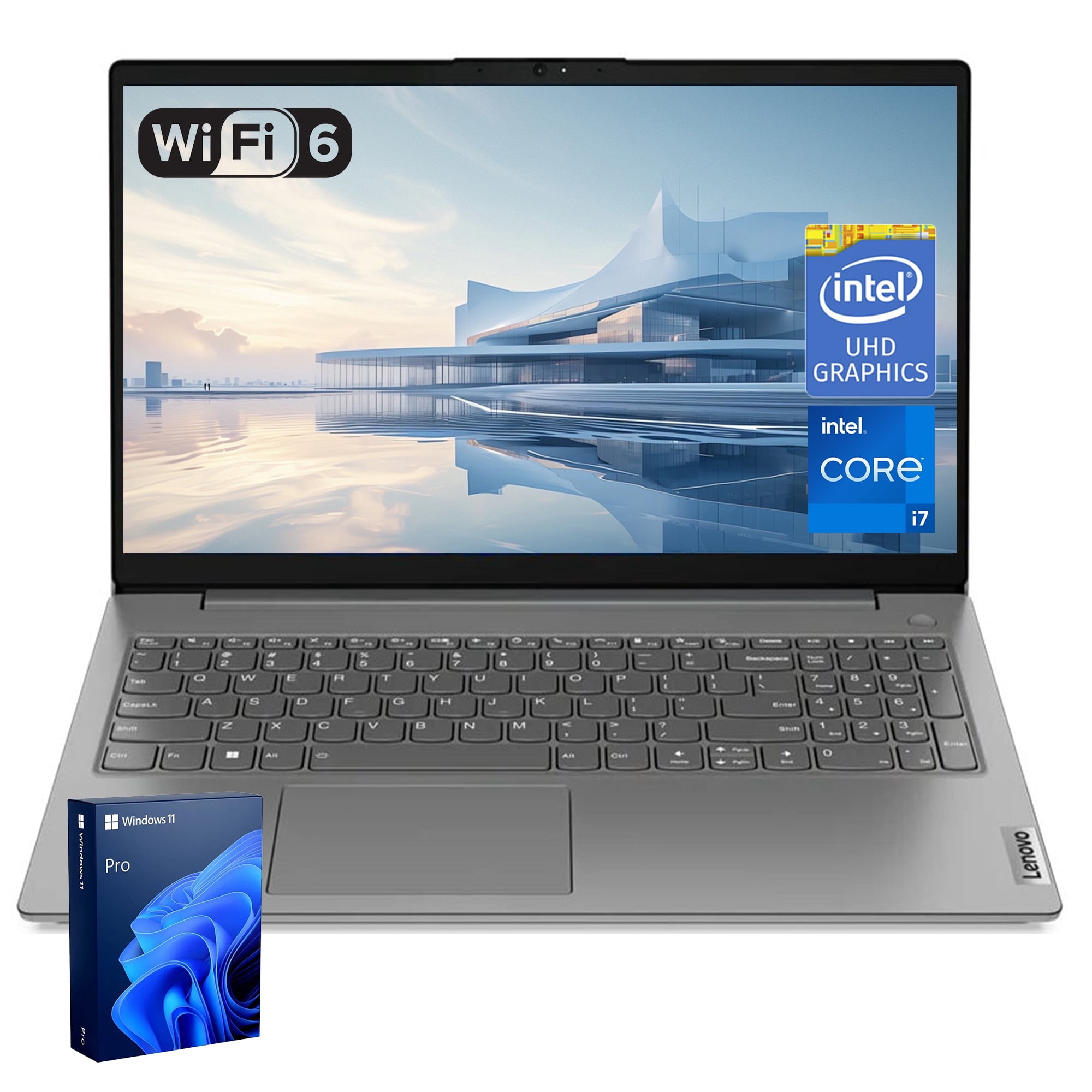 Lenovo V-Series V15 Laptop, 15.6" FHD, Intel Core i7-13620H, 40GB RAM, 2TB SSD, Wi-Fi 6, Win 11 P