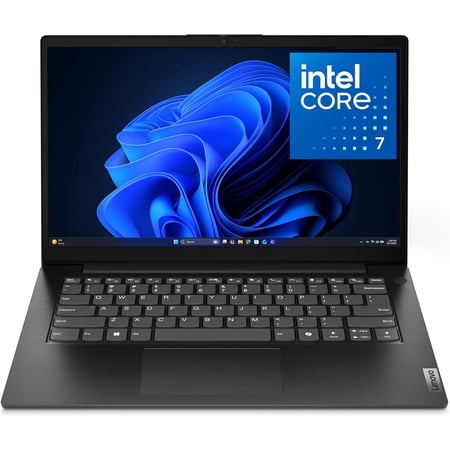 Lenovo V14 G5 - Hybrid Work Laptop - 14" FHD Display - Intel Core 7-240H - 16GB Memory - 512GB Storage - Integrated Intel UHD Graphics - Windows 11 Home - Business Black