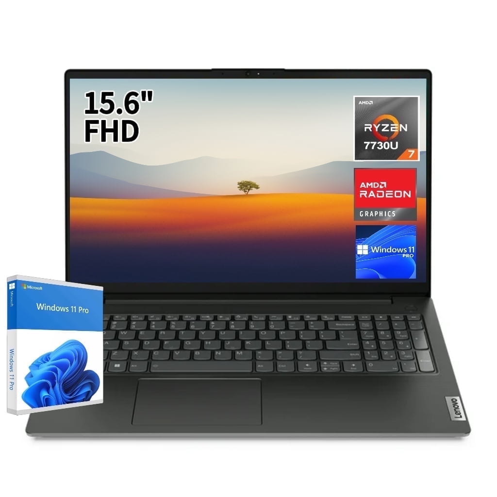 Lenovo V15 15.6" FHD Business Laptop, AMD Ryzen 7 7730U, 40GB RAM, 1TB SSD, W11P