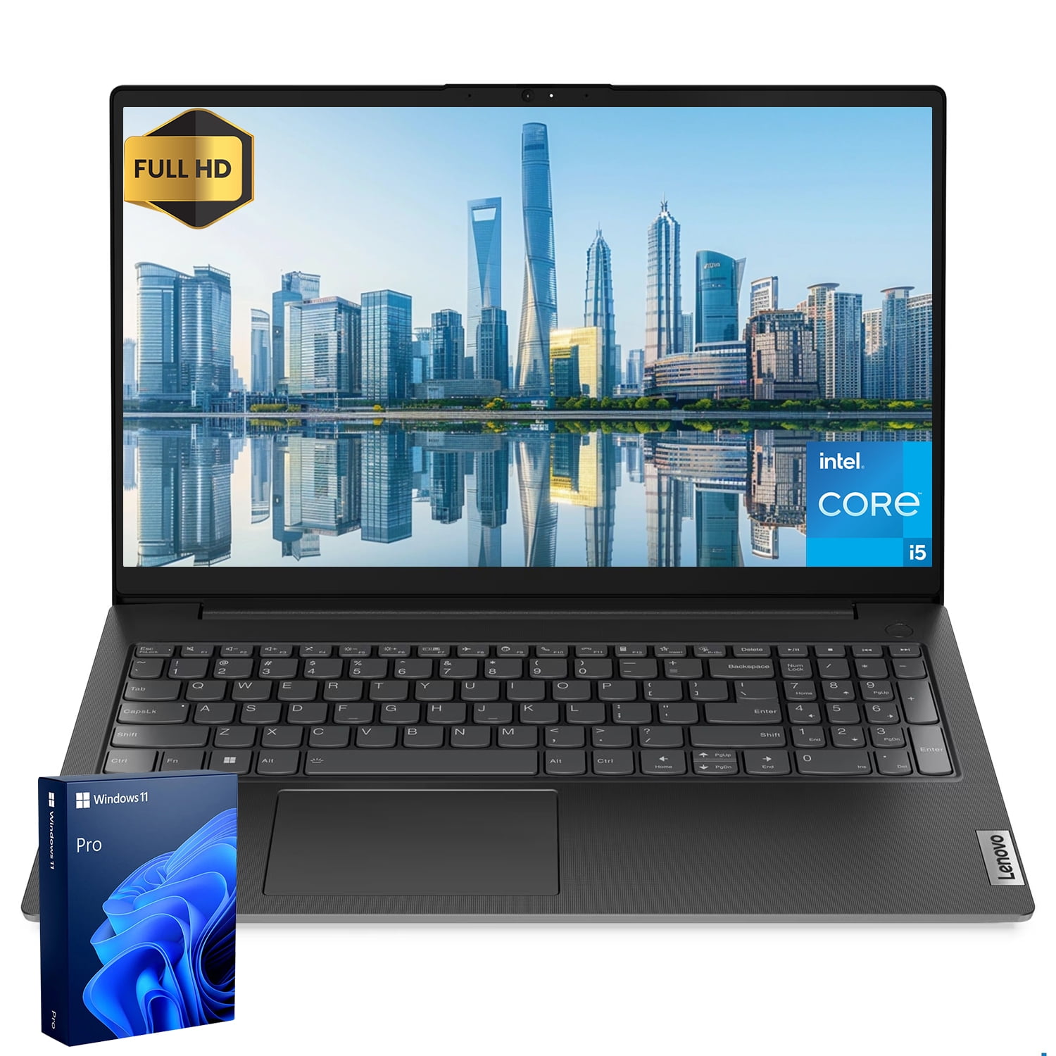 Lenovo V15 15.6" FHD Laptop, Intel Core i5-13420H, 16GB RAM, 512GB SSD, Webcam, Wi-Fi 6, Win11 Pro