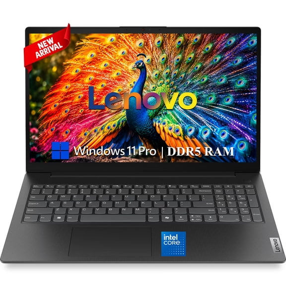 Lenovo V15 2026 New arrival Business Laptop, 15.6" FHD Display, Intel Powerful Quad-Core Processor, 8GB DDR5 RAM, 256GB PCIE SSD, Wi-Fi 6, RJ45 Ethernet, HDMI, Windows 11 Pro, MS 365 for the web