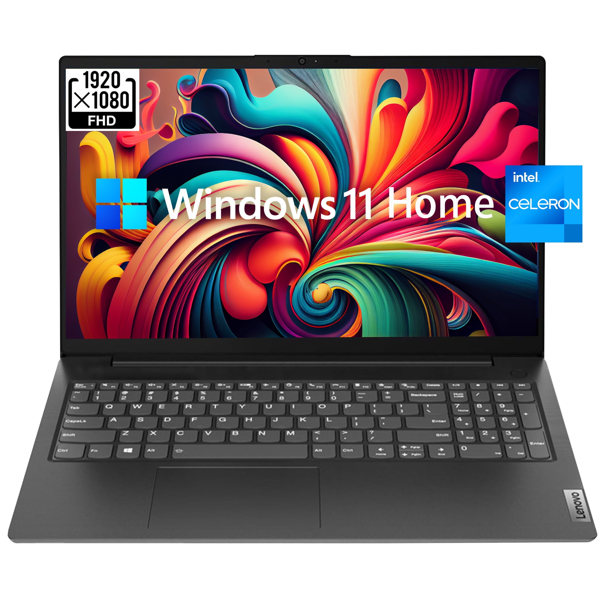 Lenovo V15 G2 15.6" FHD Anti-Glare Business Laptop, Intel Celeron N4500 ...