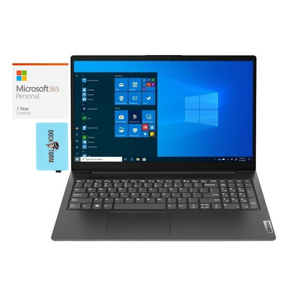 Lenovo V15 G2 Home/Business Laptop (AMD Ryzen 5 5500U 6-Core, 15.6in 60Hz Full HD (1920x1080), AMD Radeon, 36GB RAM, 2TB PCIe SSD, Wifi, USB 3.2, Win 10 Pro) with Microsoft 365 Personal , Hub
