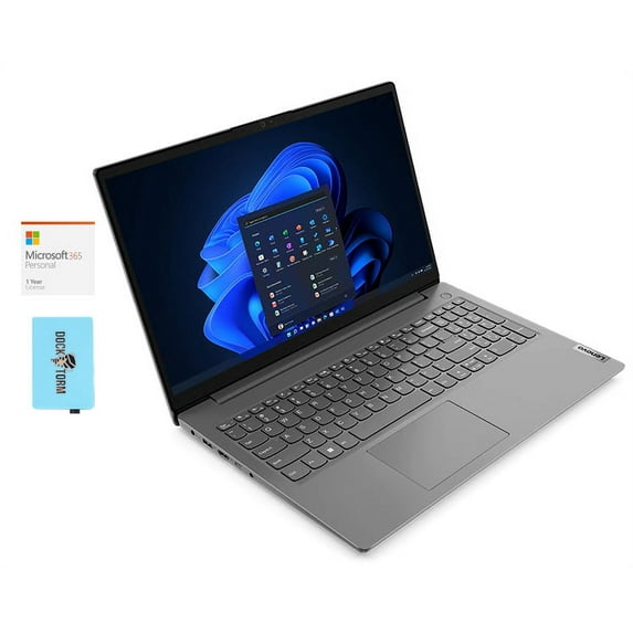 Lenovo V15 G2 ITL Home/Business Laptop (Intel i7-1165G7 4-Core, 15.6in 60Hz Full HD (1920x1080), Intel Iris Xe, 16GB RAM, 512GB PCIe SSD + 2TB HDD, Win 10 Pro) with Microsoft 365 Personal , Hub