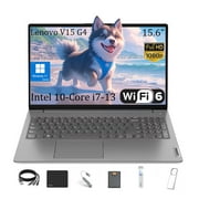 Lenovo V15 G4 15.6" Business Laptop, FHD Anti-Glare Display, Intel 10-Core i7-13620H (Beat Ultra 7 255U),16GB RAM, 512GB SSD, WiFi 6, Bluetooth 5.2, Windows 11 Home, with 5ave 6-in-1 Accessory Kit