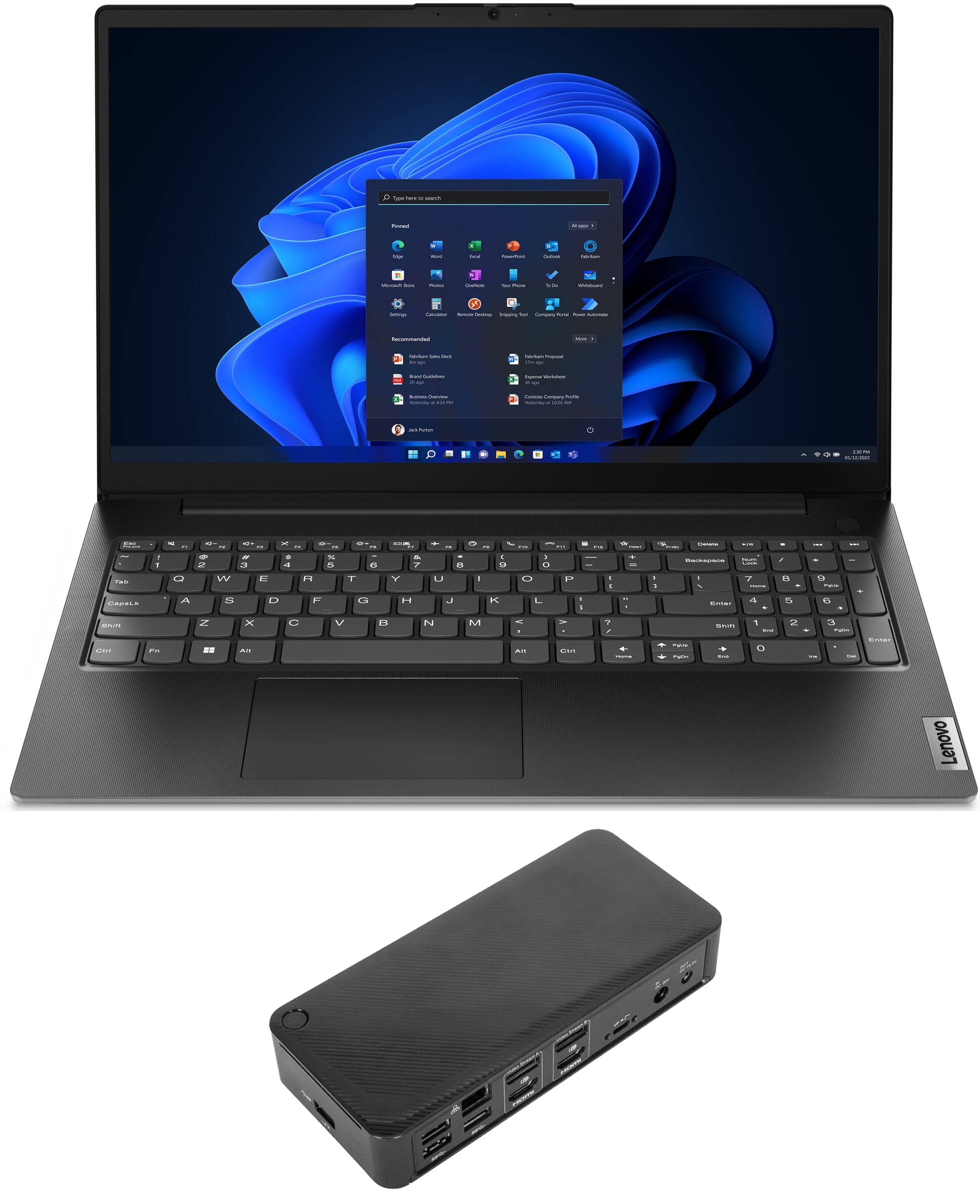 Lenovo V15 G4 Home/Business Laptop (AMD Ryzen 5 5500U 6-Core, 15.6