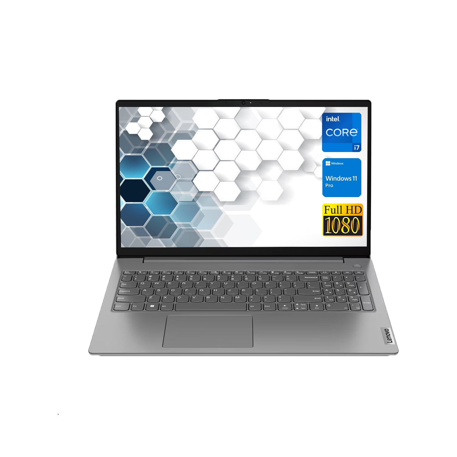 Lenovo V15 Gen 3 Business Laptop, 15.6" FHD Display, Intel Core i7-1255U, 16GB RAM, 1TB SSD, Webcam, Wi-Fi 6, Bluetooth, HDMI, RJ-45, Windows 11 Pro, Grey