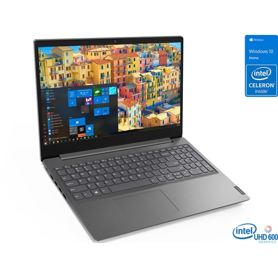 Lenovo V15 Laptop, 15.6" HD Display, Intel Celeron N4020 Upto 2.8GHz, 8GB RAM, 512GB NVMe SSD, HDMI, Card Reader, Wi-Fi, Bluetooth, Windows 10 Home