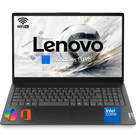 Lenovo V15 Slim Business Laptop, 15.6" FHD Display, Intel N150 Quad-Core Processor, 32GB DDR5 RAM, 512GB PCIe SSD, Wi-Fi 6, RJ45 Ethernet, HDMI, Lightweight 3.3 lbs, 8-Hour Battery, Windows 11 Pro