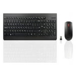 Lenovo 510 Wireless Keyboard & Mouse Combo, 2.4 GHz Nano USB Receiver, Full Size, Island Key Design, Left or Right Hand, 1200 DPI Optical Mouse, GX30N81775, Black