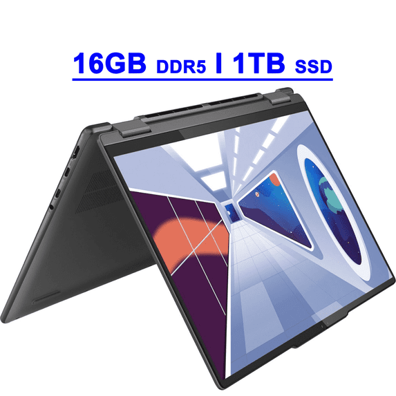 Lenovo Yoga 7 14 Premium 2-in-1 AI PC Laptop 14" FHD+ Touch (Glossy, Anti-fingerprint) Intel 12-core Ultra 5 125U 16GB DDR5 1TB SSD Backlit Fingerprint Thunderbolt Win11
