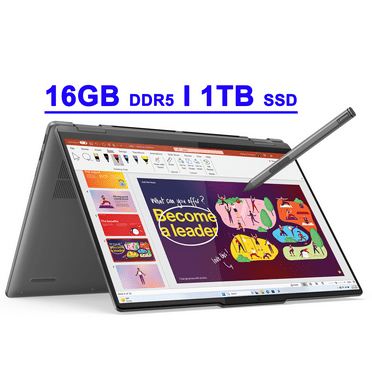 Lenovo Yoga 7 16 Premium 2-in-1 AI PC Laptop 16" WUXGA IPS Glossy Touch Intel 12-core Ultra 7 155U 16GB DDR5 1TB SSD Backlit Fingerprint Thunderbolt FHD IR Privacy Camera w/Pen Win11Pro