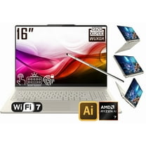 Lenovo Yoga 7 2-in-1 AI PC Copilot Laptop, 16" 2K LCD Touchscreen, AMD Ryzen AI 7 350, AMD Radeon, WiFi 7, Backlit KB, Fingerprint, 1080P Webcam, Stylus Pen, Win 11 Home(16GB DDR5 RAM - 2TB SSD)