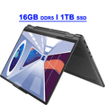 thumbnail image 1 of Lenovo Yoga 7i 14 Premium 2-in-1 Laptop 14" 2.2K IPS Touch 100% sRGB Glossy 13th Gen Intel 10-Core i5-1335U Processor 16GB DDR5 1TB SSD Backlit Fingerprint Thunderbolt Win11 Gray, 1 of 8
