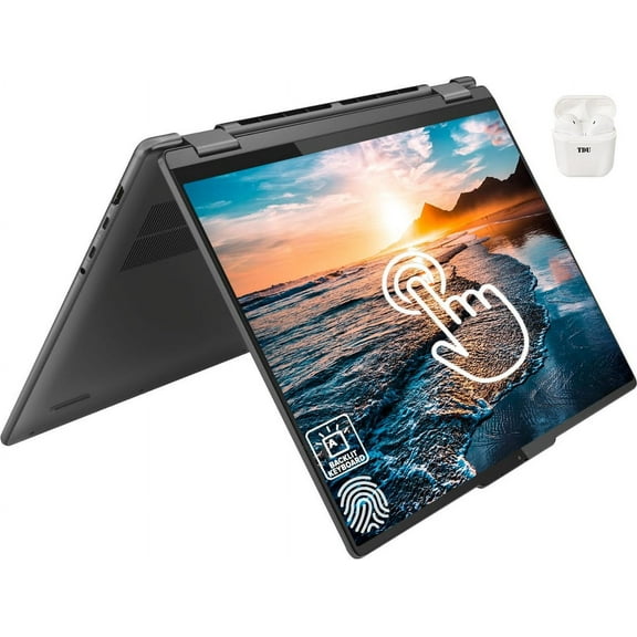 Lenovo Yoga 7i 16 Inch 2 in 1 Business Laptop, WUXGA FHD Touchscreen, 13th Gen Intel i7-1355U, 16GB DDR5 RAM, 512GB SSD, Windows 11 Pro, Intel Iris Xe Graphics, Backlit Keyboard, Grey, TDU