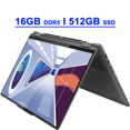 thumbnail image 1 of Lenovo Yoga 7i 16 Premium 2-in-1 Laptop 16" WUXGA IPS Touchscreen 13th Gen Intel 10-Core i5-1335U 16GB DDR5 512GB SSD Backlit Fingerprint Thunderbolt Long Battery Life Win11 Gray, 1 of 8