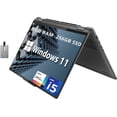 thumbnail image 1 of Lenovo Yoga 7i 16" WUXGA 2-in-1 Touchscreen Laptop, Intel Core i5-1335U, 8GB LPDDR5 RAM, 256GB SSD, Backlit Keyboard, Fingerprint Reader, Intel Iris Xe, FHD Webcam, Grey, Win 11, 32GB USB Card, 1 of 9