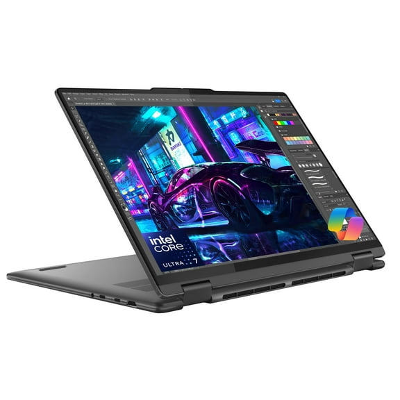 Lenovo Yoga 7i 2-in-1 Business Laptop (16" FHD+ Touchscreen, Intel Ultra 7 155U (Beat i7-1355U), 16GB DDR5 RAM, 1TB SSD) Backlit, Fingerprint, FHD IR Webcam, Thunderbolt 4, Win 11 Home, 2025 AI PC