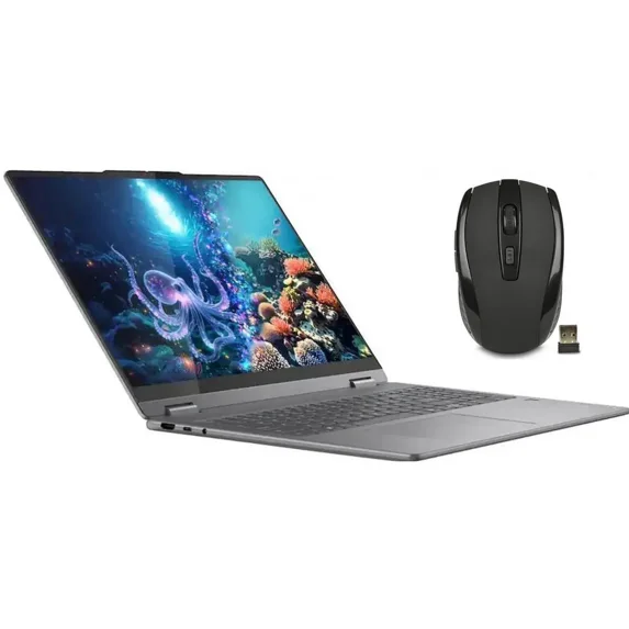 Lenovo Yoga 7i 2-in-1 Copilot+ PC 16" WUXGA Touchscreen Laptop|Intel Core Ultra 5|Intel Arc Graphics|Fingerprint|Backlit| 16GB RAM DDR5 | 512GB SSD | Windows 11 Home | Bundle with Wireless Mouse