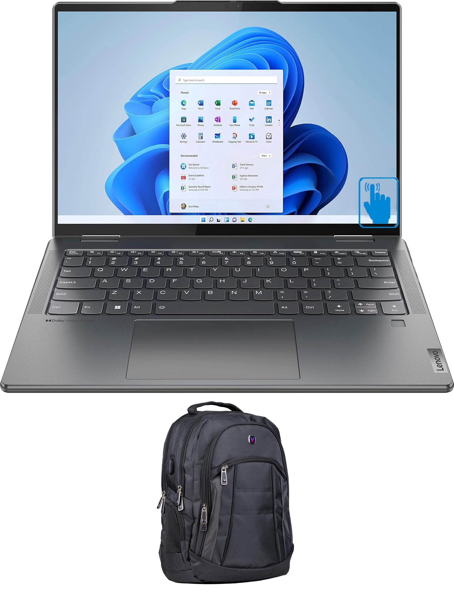Lenovo Yoga 7i Home/Business 2-in-1 Laptop (Intel Ultra 7-155U 12-Core ...