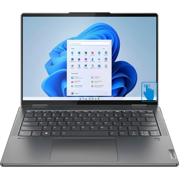 Lenovo Yoga 7i Home/Business 2-in-1 Laptop (Intel Ultra 7-155U 12-Core, 16GB LPDDR5X 7466MHz RAM, 1TB M.2 2242 PCIe SSD, Intel Graphics, 14.0in 60 Hz Touch Wide UXGA (1920x1200), Win 11 Pro)