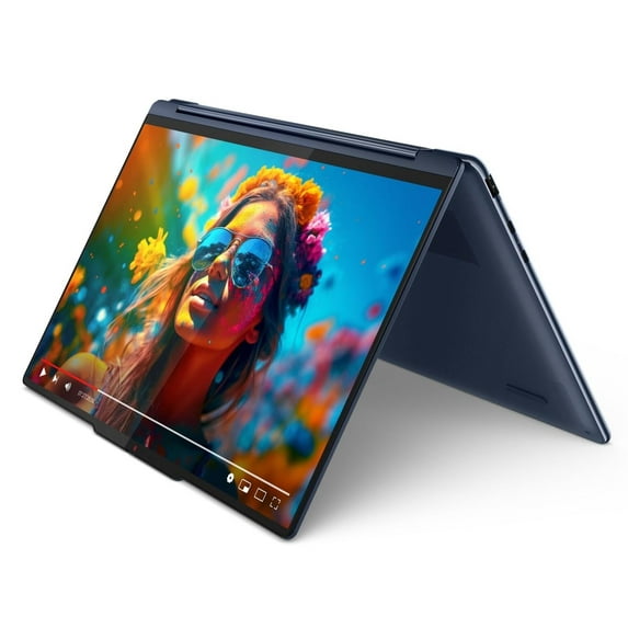 Lenovo Yoga 9i 2-in-1 Laptop with Intel Core Ultra 7 155H Processor, 14" 2.8K OLED 120Hz Touchscreen, 16GB LPDDR5x-7467 RAM, 1TB SSD, Slim Pen, FP Reader, 5MP RGB+IR Cam, and Win 11 Pro