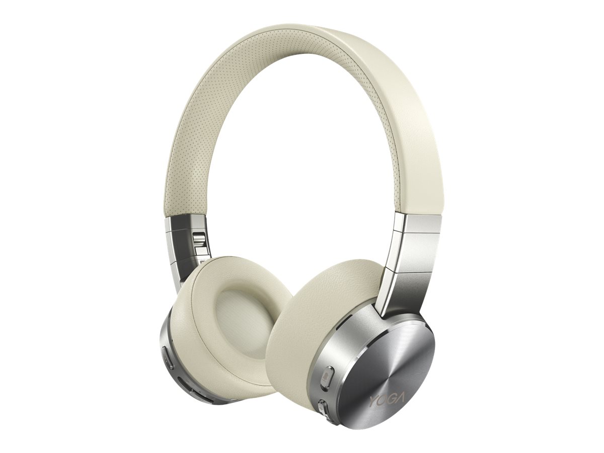 Lenovo Yoga - Headphones with mic - on-ear - Bluetooth - wireless - active noise canceling - mica - image 1 of 8