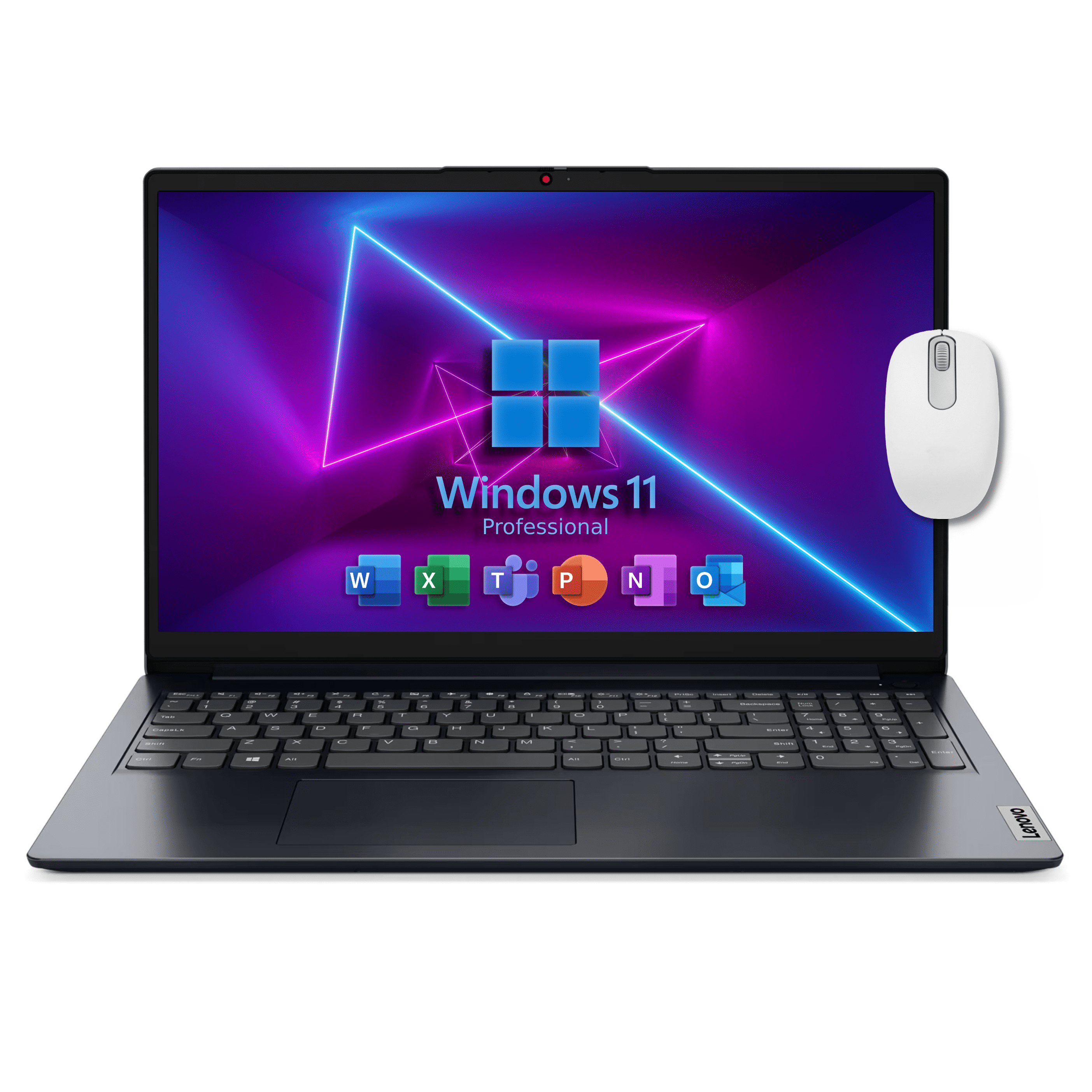 Lenovo ideapad Laptop 15.6" FHD Touchscreen, Intel Core i5-1334U, 8GB RAM, 512GB PCIe SSD, Windows 11 Pro (Dark Blue) + Wireless Mouse