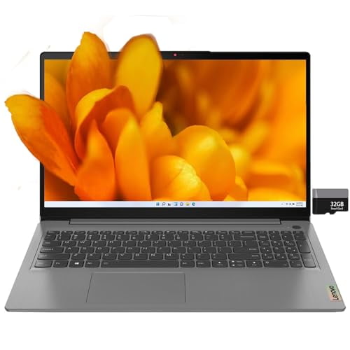 Lenovo ideapad 3i Laptop, 15.6" Full HD 1920x1080 IPS Touchscreen Laptop, Intel Core i3-1115G4, 8GB RAM, 256GB PCIe NVMe SSD, Windows 11 Home, HDMI, Webcam, Arctic Grey, Alpacatec 32GB Card