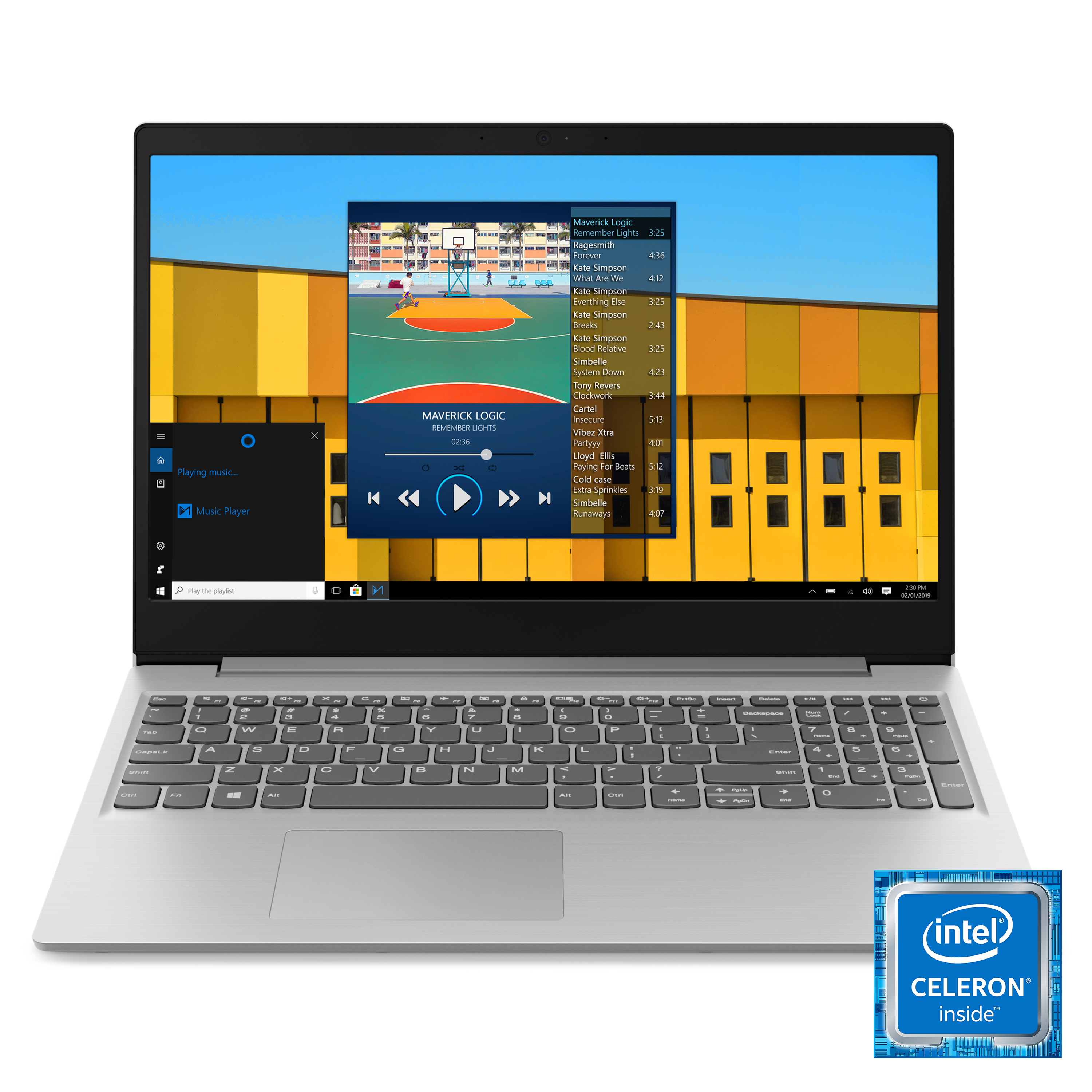 Lenovo ideapad S145 15.6" Laptop, Intel Celeron 4205U Dual-Core Processor, 4GB Memory, 128GB Solid State Drive, Windows 10 - Grey - 81MV00FGUS - image 1 of 17