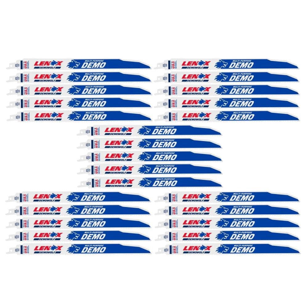 Lenox 12In 10 Tpi Demowolf Reciprocating Saw Blade 25Pk