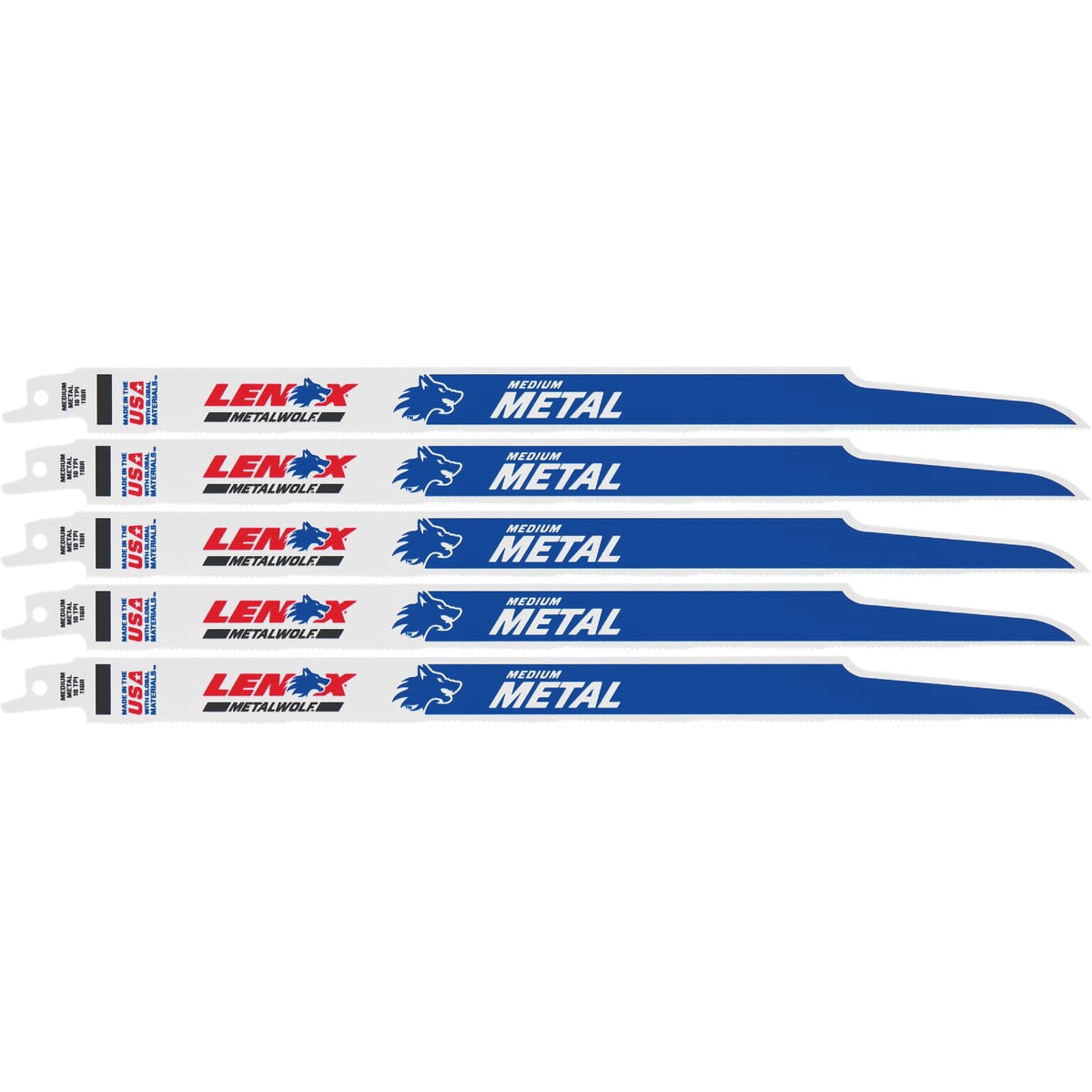 Lenox 12 in. X 3/4 in. X 0.035 in. 18 Tpi Bi-Metal Reciprocating Saw Blade 5 Pk.