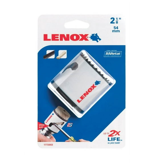 LENOX Tools Bi-Metal Speed Slot Hole Saw with T3 Technology, 2-1/8"