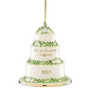 Lenox 2020 Our First Christmas Together Cake Ornament, 0.40 LB, Multi