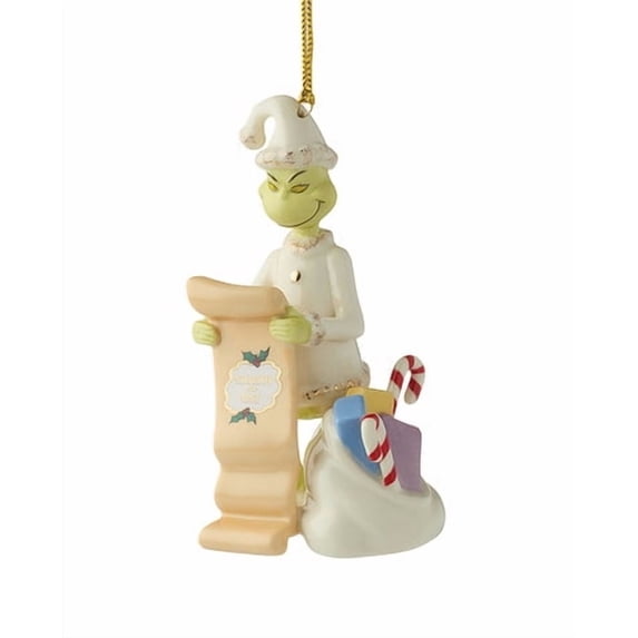 Lenox 2025 Grinch Christmas List Ornament