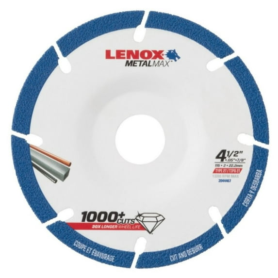 Lenox 2044467 Metal Max Type 27 Diamond Cutting Wheel 4-1/2" x .05"x 7/8"
