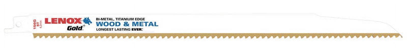 Lenox 21061156GR GOLD RECIPS 156GR 12X3/4X050X6 5PK