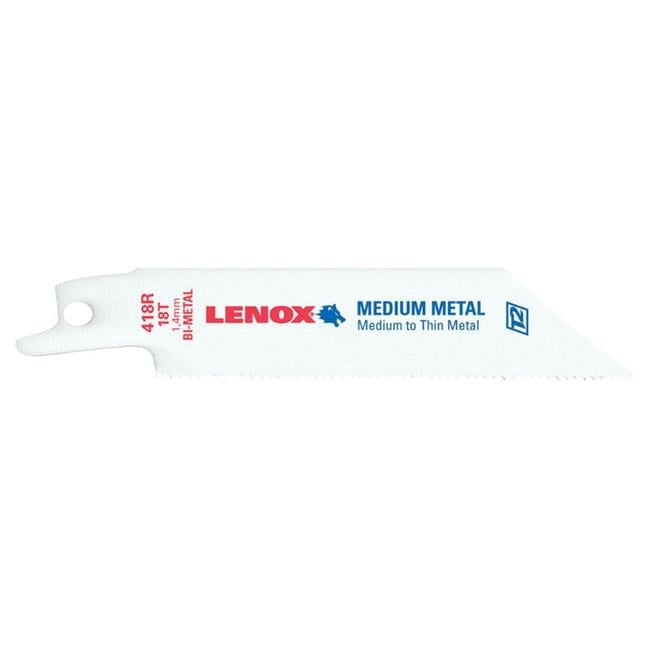 Lenox 22759OSB418R 4 in. Reciprocating Saw Blade 18TPI- pack of 50 - White