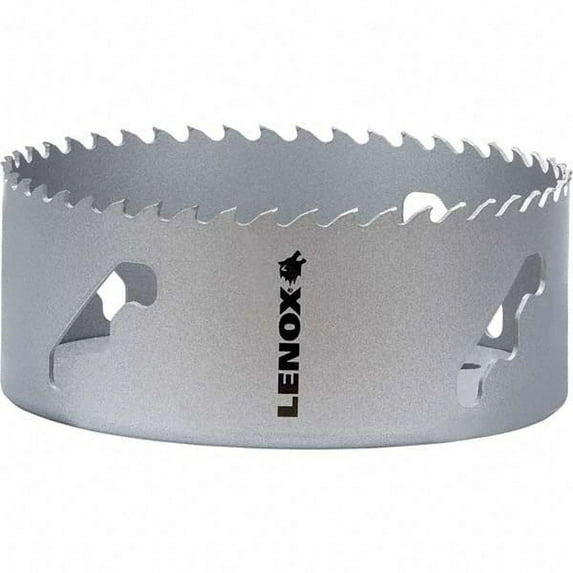 Lenox 5" Diam, 1-1/2" Cutting Depth, Hole Saw Carbide-Tipped Saw, Toothed Edge