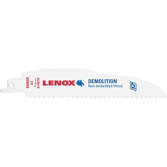 Lenox 6066R 6"x 6TPI Demolition Blade