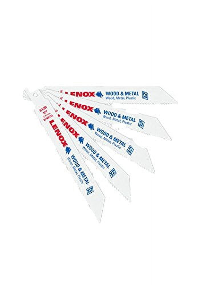 Lenox 610R 5Pk 6 Inch X 10 Tpi Bi-Metal Reciprocating Saw Blades 20562610R.